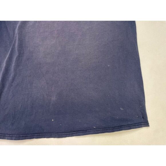 VINTAGE Samuel Adams Beer Thrashed Distressed Faded T-shirt Men XL Blue - Picture 8 of 11